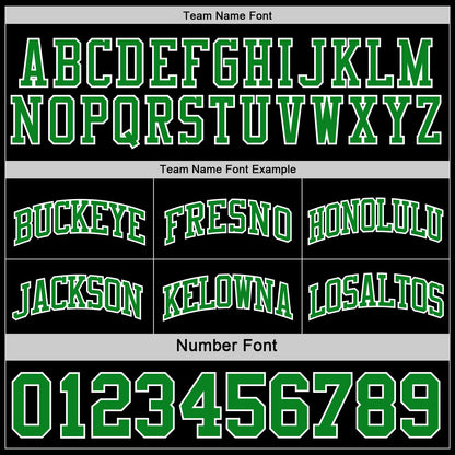 Custom Reversible Black Grass Green-White Double Side Sublimation Basketball Suit Jersey - Sky-Custom
