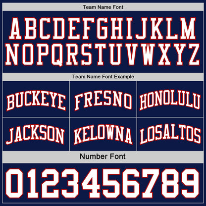 Custom Navy White-Red Reversible Double Side Sublimation Basketball Suit Jersey - Sky-Custom