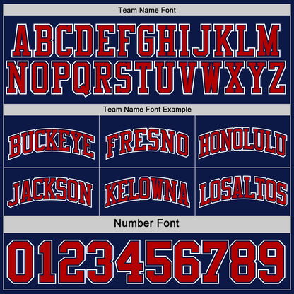 Custom Navy Red-White Reversible Double Side Sublimation Basketball Suit Jersey - Sky-Custom