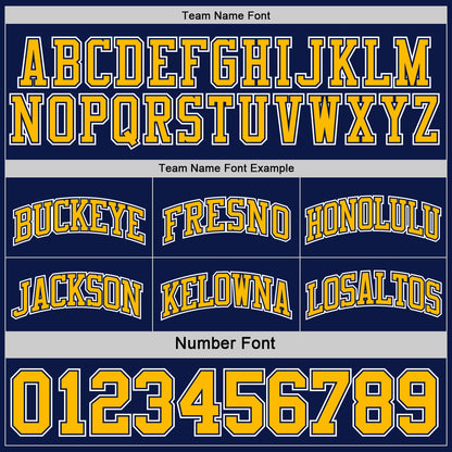 Custom Navy Gold-White Reversible Double Side Sublimation Basketball Suit Jersey - Sky-Custom