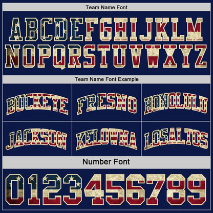 Custom Navy Vintage USA Flag Cream-Maroon Reversible Double Side Sublimation Basketball Suit Jersey - Sky-Custom