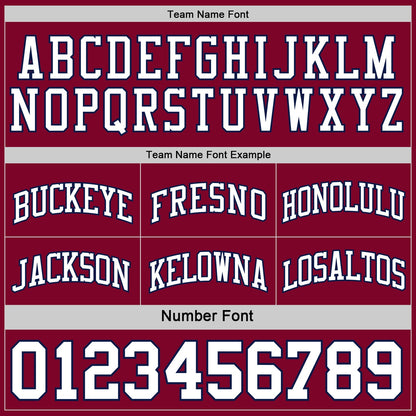 Custom Navy White-Maroon Reversible Double Side Sublimation Basketball Suit Jersey - Sky-Custom