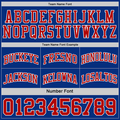 Custom Royal Red-White Reversible Double Side Sublimation Basketball Suit Jersey - Sky-Custom