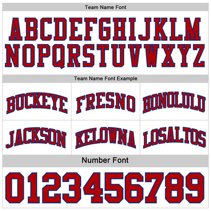 Custom Royal Red-White Reversible Double Side Sublimation Basketball Suit Jersey - Sky-Custom