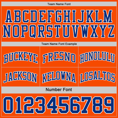 Custom Royal Orange-White Reversible Double Side Sublimation Basketball Suit Jersey - Sky-Custom