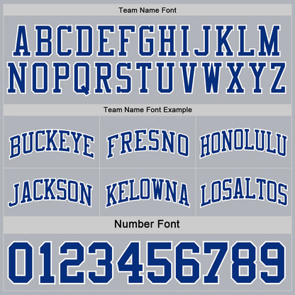 Custom Royal White-Gray Reversible Double Side Sublimation Basketball Suit Jersey - Sky-Custom