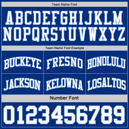 Custom Royal White-Light Blue Reversible Double Side Sublimation Basketball Suit Jersey - Sky-Custom