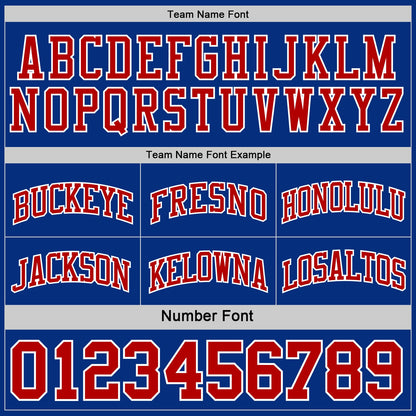 Custom Red Royal-White Reversible Double Side Sublimation Basketball Suit Jersey - Sky-Custom
