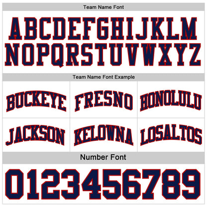 Custom Red Navy-White Reversible Double Side Sublimation Basketball Suit Jersey - Sky-Custom
