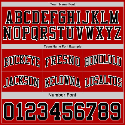 Custom Red Black-White Reversible Double Side Sublimation Basketball Suit Jersey - Sky-Custom