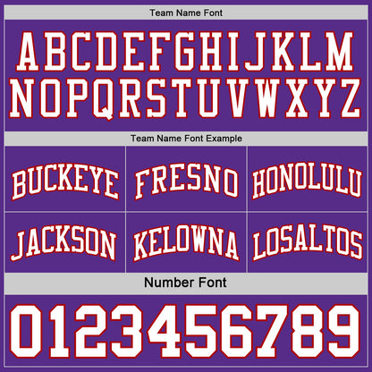 Custom Red White-Purple Reversible Double Side Sublimation Basketball Suit Jersey - Sky-Custom