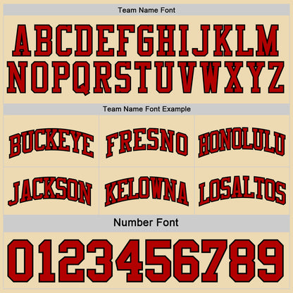 Custom Red Black-Cream Reversible Double Side Sublimation Basketball Suit Jersey - Sky-Custom