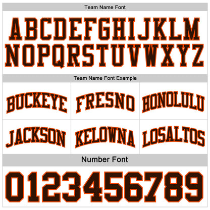 Custom Brown Orange-White Reversible Double Side Sublimation Basketball Suit Jersey - Sky-Custom