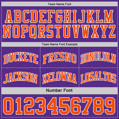 Custom Purple Orange-White Reversible Double Side Sublimation Basketball Suit Jersey - Sky-Custom
