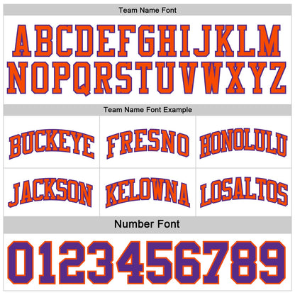Custom Purple Orange-White Reversible Double Side Sublimation Basketball Suit Jersey - Sky-Custom
