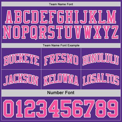 Custom Purple Pink-White Reversible Double Side Sublimation Basketball Suit Jersey - Sky-Custom
