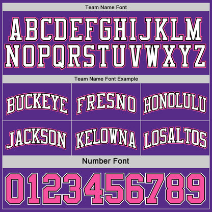 Custom Purple Pink Black-White Reversible Double Side Sublimation Basketball Suit Jersey - Sky-Custom