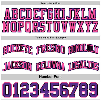Custom Purple Pink Black-White Reversible Double Side Sublimation Basketball Suit Jersey - Sky-Custom