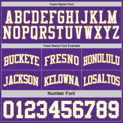 Custom Purple White-Old Gold Reversible Double Side Sublimation Basketball Suit Jersey - Sky-Custom