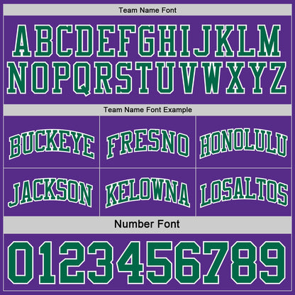Custom Purple Kelly Green-White Reversible Double Side Sublimation Basketball Suit Jersey - Sky-Custom