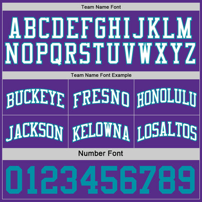 Custom Purple Teal-White Reversible Double Side Sublimation Basketball Suit Jersey - Sky-Custom