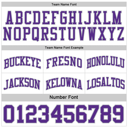 Custom Reversible Purple White-Gray Double Side Sublimation Basketball Suit Jersey - Sky-Custom