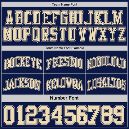 Custom Reversible Navy Cream Double Side Sublimation Basketball Suit Jersey - Sky-Custom