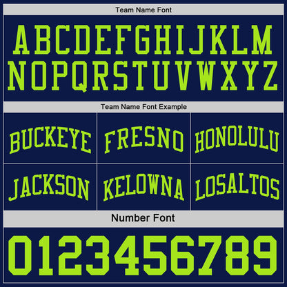 Custom Reversible Navy Neon Green Double Side Sublimation Basketball Suit Jersey - Sky-Custom
