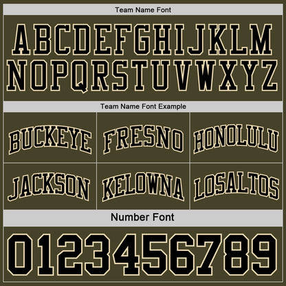 Custom Reversible Black Olive-Cream Double Side Sublimation Basketball Suit Jersey - Sky-Custom