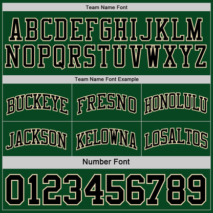 Custom Reversible Black Cream-Green Double Side Sublimation Basketball Suit Jersey - Sky-Custom