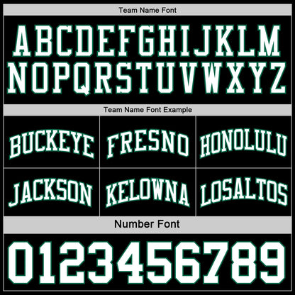 Custom Reversible Black White-Kelly Green Double Side Sublimation Basketball Suit Jersey - Sky-Custom