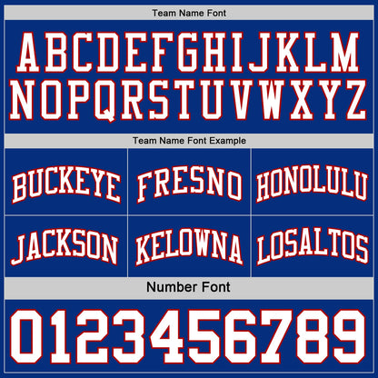 Custom Reversible Royal White-Red Double Side Sublimation Basketball Suit Jersey - Sky-Custom