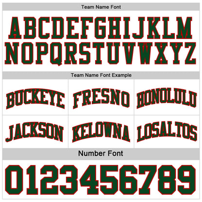 Custom Reversible Green White-Red Double Side Sublimation Basketball Suit Jersey - Sky-Custom