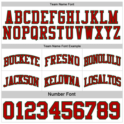 Custom Reversible Green Cream-Red Double Side Sublimation Basketball Suit Jersey - Sky-Custom