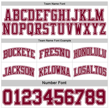 Custom Reversible Maroon White Double Side Sublimation Basketball Suit Jersey - Sky-Custom