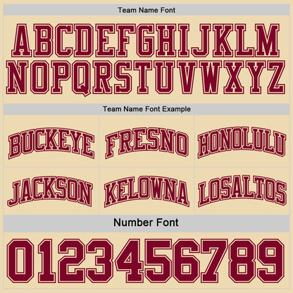 Custom Reversible Maroon Cream Double Side Sublimation Basketball Suit Jersey - Sky-Custom