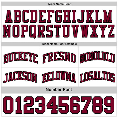 Custom Reversible Maroon White-Black Double Side Sublimation Basketball Suit Jersey - Sky-Custom