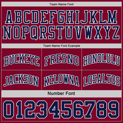 Custom Reversible Maroon Navy-White Double Side Sublimation Basketball Suit Jersey - Sky-Custom