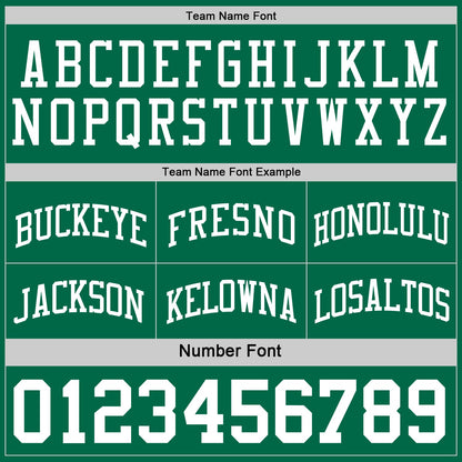 Custom Reversible Kelly Green White Double Side Sublimation Basketball Suit Jersey - Sky-Custom