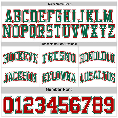 Custom Reversible Kelly Green White-Red Double Side Sublimation Basketball Suit Jersey - Sky-Custom