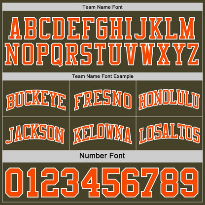 Custom Reversible Olive Orange-White Double Side Salute To Service Sublimation Basketball Suit Jersey - Sky-Custom