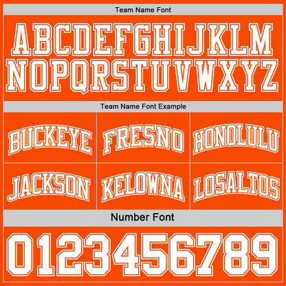 Custom Reversible Orange White Double Side Sublimation Basketball Suit Jersey - Sky-Custom