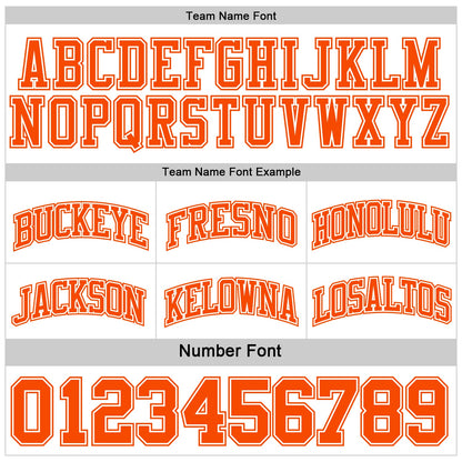 Custom Reversible Orange White Double Side Sublimation Basketball Suit Jersey - Sky-Custom