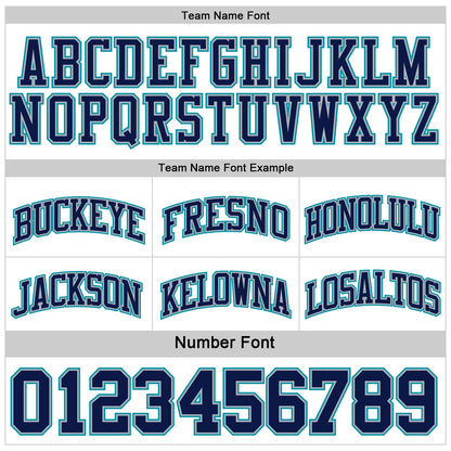 Custom Reversible Teal Gray-Navy Double Side Sublimation Basketball Suit Jersey - Sky-Custom