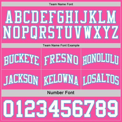 Custom Reversible Pink White-Sky Blue Double Side Sublimation Basketball Suit Jersey - Sky-Custom