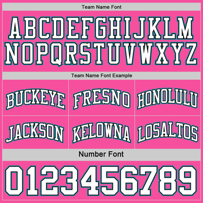 Custom Reversible Pink Black-Teal Double Side Sublimation Basketball Suit Jersey - Sky-Custom