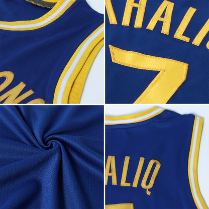 Custom Royal Gray-Red Authentic Throwback Basketball Jersey - Sky-Custom