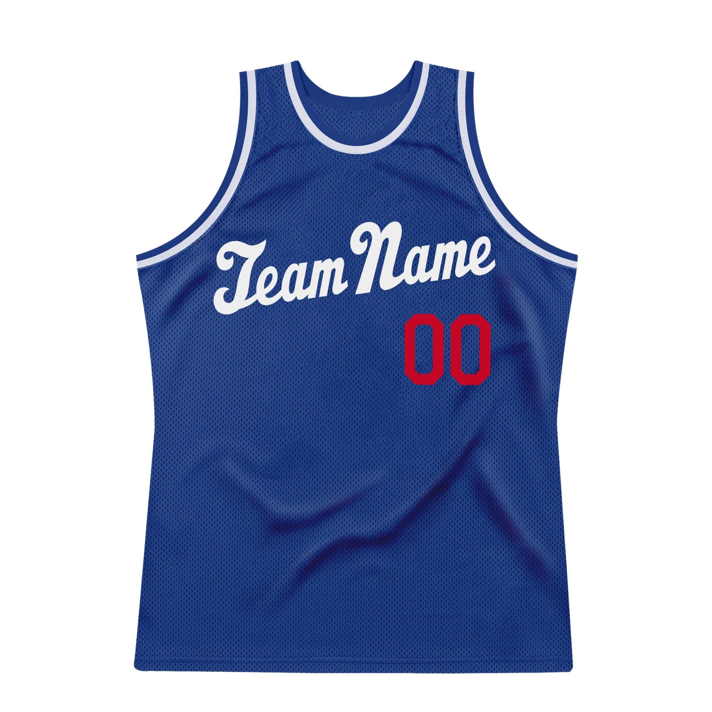 Custom Royal White-Red Authentic Throwback Basketball Jersey - Sky-Custom