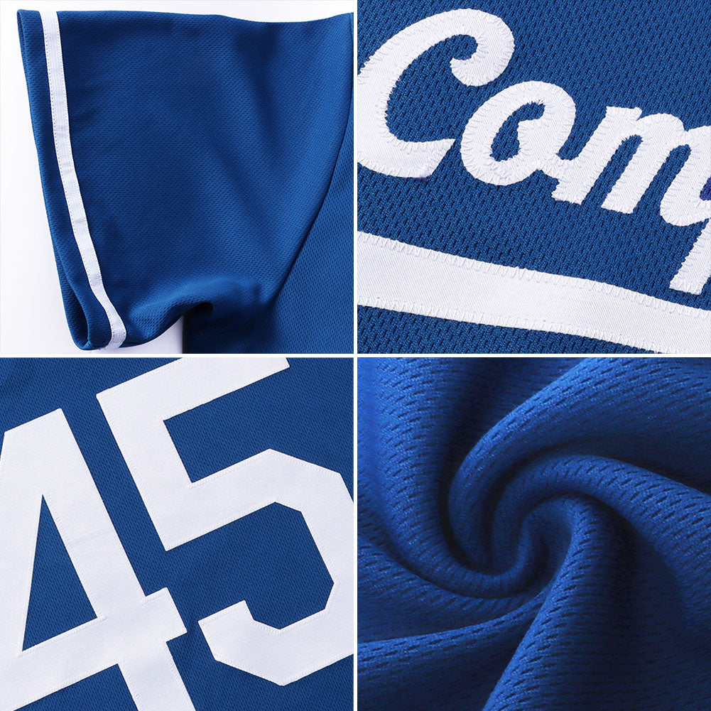 Custom Royal Royal-Gold Authentic Baseball Jersey - Sky-Custom