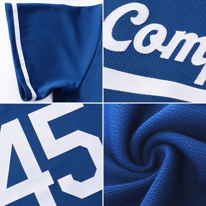 Custom Royal Royal-Gold Authentic Baseball Jersey - Sky-Custom